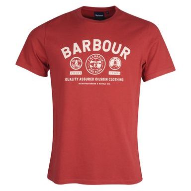 Bavlněné tričko Barbour Keelson Tee - Iron Ore