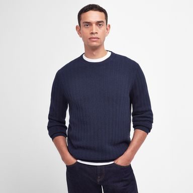 Barbour Cathil Crew Neck Jumper — Classic Navy