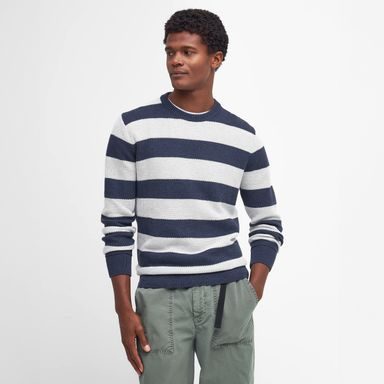 Barbour Craster Striped Crew Neck Jumper