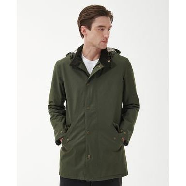 Barbour Chelsea Mac Jacket — Olive