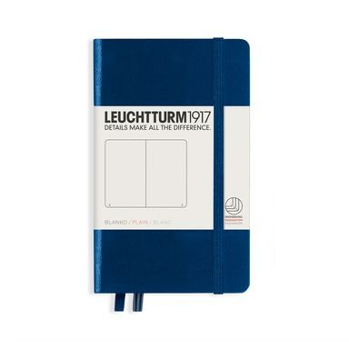 Kapesní zápisník LEUCHTTURM1917 Pocket Hardcover Notebook - A6, pevná vazba, nelinkovaný, 187 stran