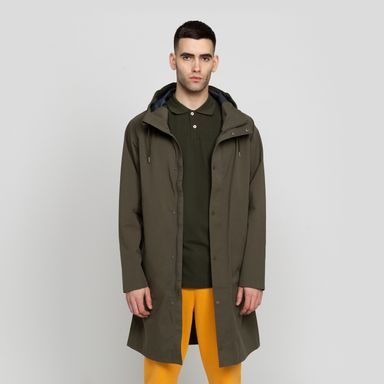 Barbour Waxed Cotton Plain Hood — Olive