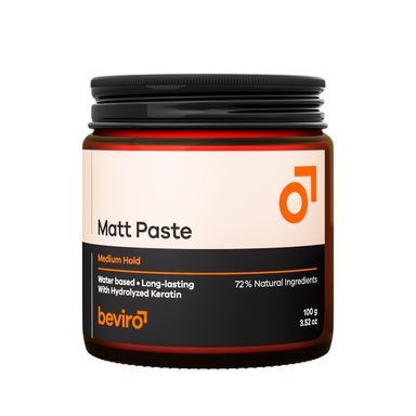 Beviro Matt Paste - matující pasta na vlasy se střední fixací (100 g)