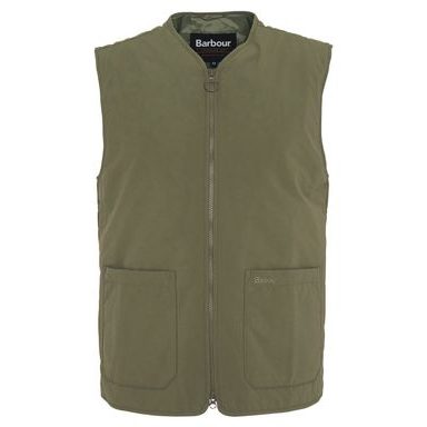 Barbour Harpen Padded Gilet — Olive