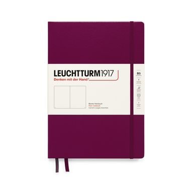 Středně velký zápisník LEUCHTTURM1917 Composition Hardcover Notebook - B5, pevná vazba, nelinkovaný, 219 stran