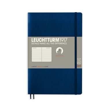 Malý zápisník LEUCHTTURM1917 Paperback Softcover Notebook - B6+, měkká vazba, linkovaný, 123 stran