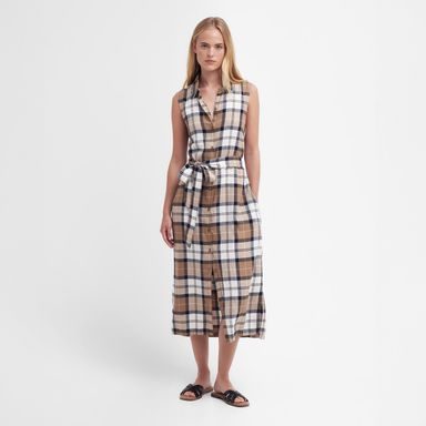 Barbour Caroline Tartan Midi Dress