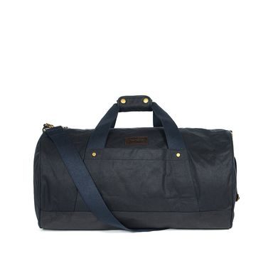 Voskovaná víkendová taška Barbour Essential Wax Duffle Bag - Navy