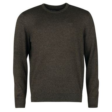 Barbour Essential Lambswool Crew Neck Sweatshirt — Dark Copper
