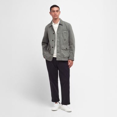 Barbour Cotton Salter Overshirt — Agave