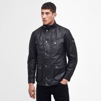 Barbour International Duke Wax Jacket — Black