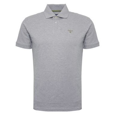 Barbour Lightweight Sports Polo Shirt — Grey Marl