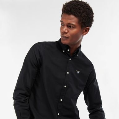 Bavlněná košile Barbour Oxford 3 - Black (button-down)