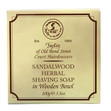 Mýdlo na holení Taylor of Old Bond Street v dřevěné misce - Sandalwood (100 g)