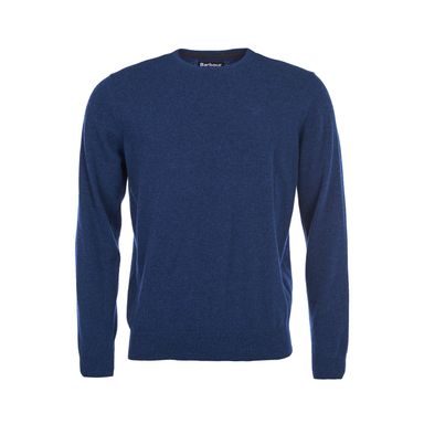 Barbour Essential Lambswool Crew Neck Sweatshirt — Deep Blue