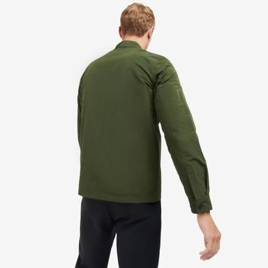 Overshirt se zapínáním na zip Barbour International Cylinder - Forest