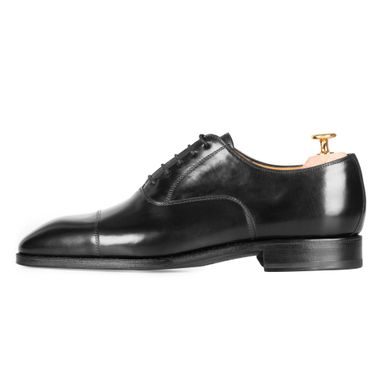 Charles Tyrwhitt Leather Oxford Brogue Shoes — Dark Tan