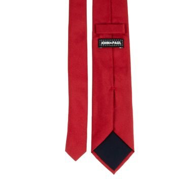 Červená hedvábná kravata s jemným vzorem
