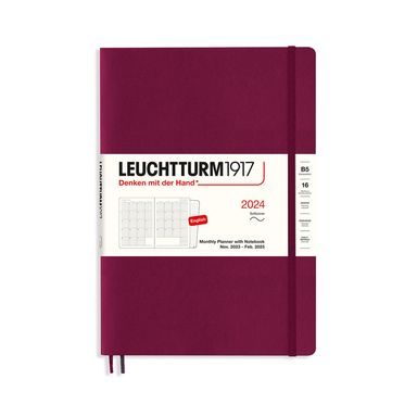 LEUCHTTURM1917 Monthly Planner with Notebook 2024