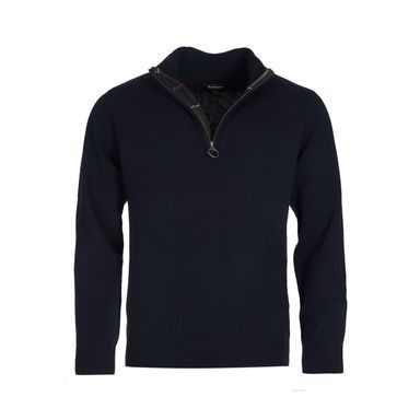 Barbour Holden Half Zip Sweater — Navy