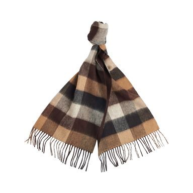 Barbour Galingale Tartan Scarf — Cranberry Tartan - Tartanová šála z  akrylových vláken - Barbour - Šály - Oblečení - Gentleman Store