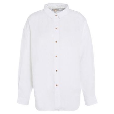 Barbour Hampton Relaxed Linen Shirt — Classic White