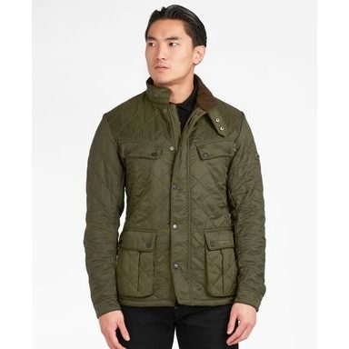 Brooksfield Quilted Corduroy Jacket — Camel