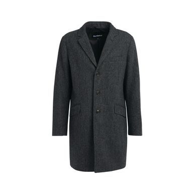 forét Shelter Long Wool Coat — Navy