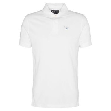 Barbour Lightweight Sports Polo Shirt — Classic White