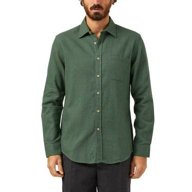 Flanelová košile Portuguese Flannel Teca - Moss Green