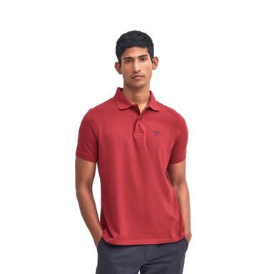 Barbour Lightweight Sports Polo Shirt — Biking Red