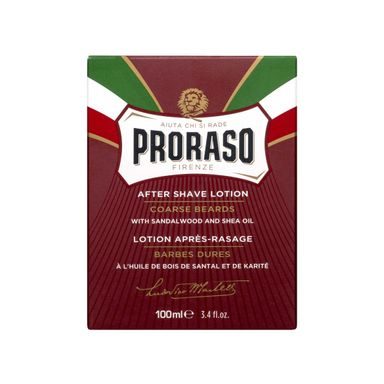 Vyživující voda po holení Proraso Red - santalové dřevo (100 ml)