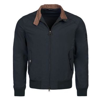 Barbour International Duke Wax Jacket — Navy