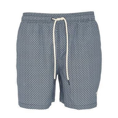 Barbour Decklam Striped Swim Shorts — Forest Fog