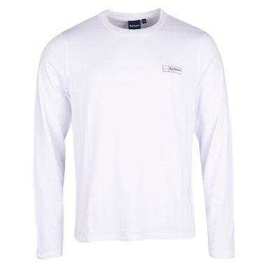 Bambusové tričko s dlouhým rukávem Barbour Lowland L/S Tee - White