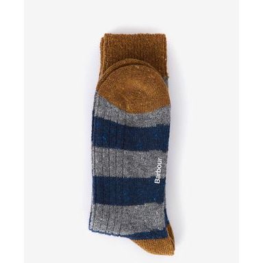 Barbour Houghton Stripe Socks — AsphaLight/Navy