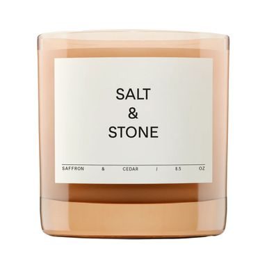 Salt & Stone Candle — Saffron & Cedar