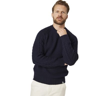 Peregrine Winston Crew Jumper — Navy