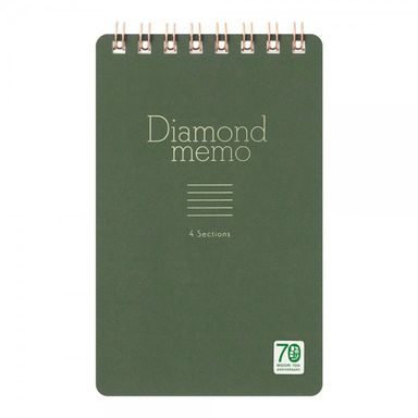 Kroužkový blok Midori Diamond Memo 4 Sections: 70th Limited Edition