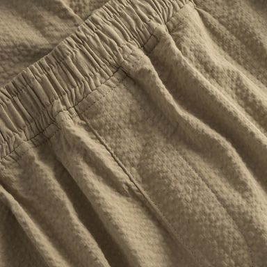 Brooksfield Pleated Linen Trousers — Terracotta