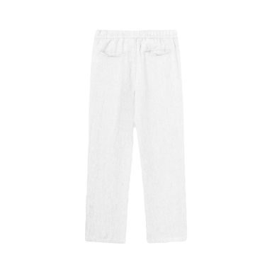 Lněné kalhoty Knowledge Cotton Apparel — Bright White