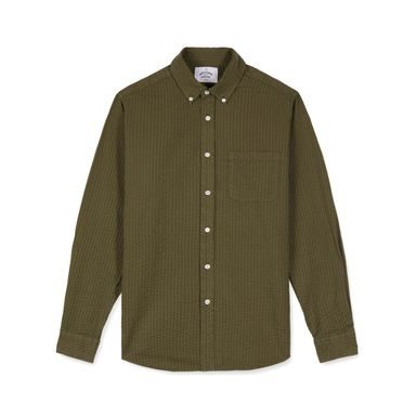 Bavlněná košile Portuguese Flannel Atlantico - Abstract Olive (button-down)