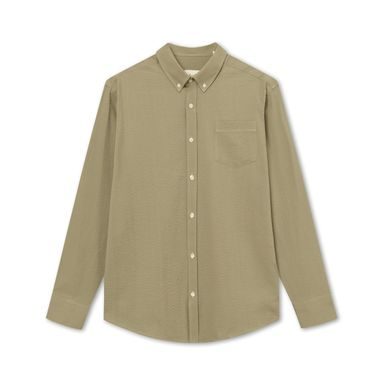 forét Bush Seersucker Shirt — Olive