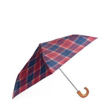 Barbour Tartan Mini Umbrella — Cranberry