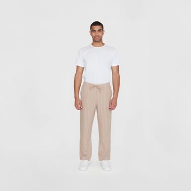 Brooksfield Dean Linen Chinos — Blue Night