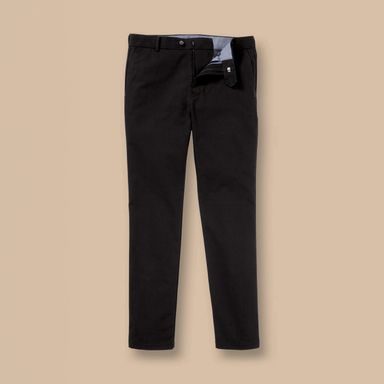 Brooksfield Dean Linen Chinos — Blue Night