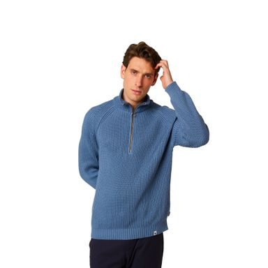 Peregrine Felix Quarter Zip Jumper — Smoke