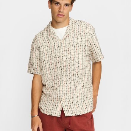 Revolution Short-Sleeved Cuban Shirt — Offwhite