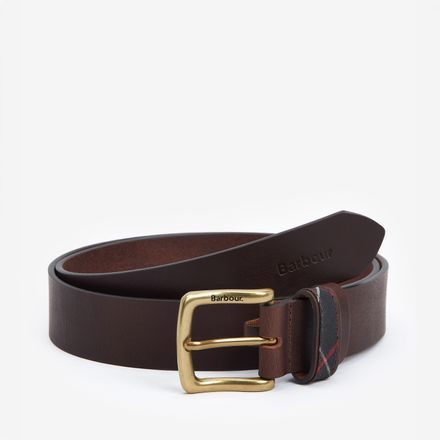 Barbour Esk Leather Belt — Brown