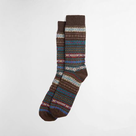 Barbour Boyd Socks — Chocolate Brown